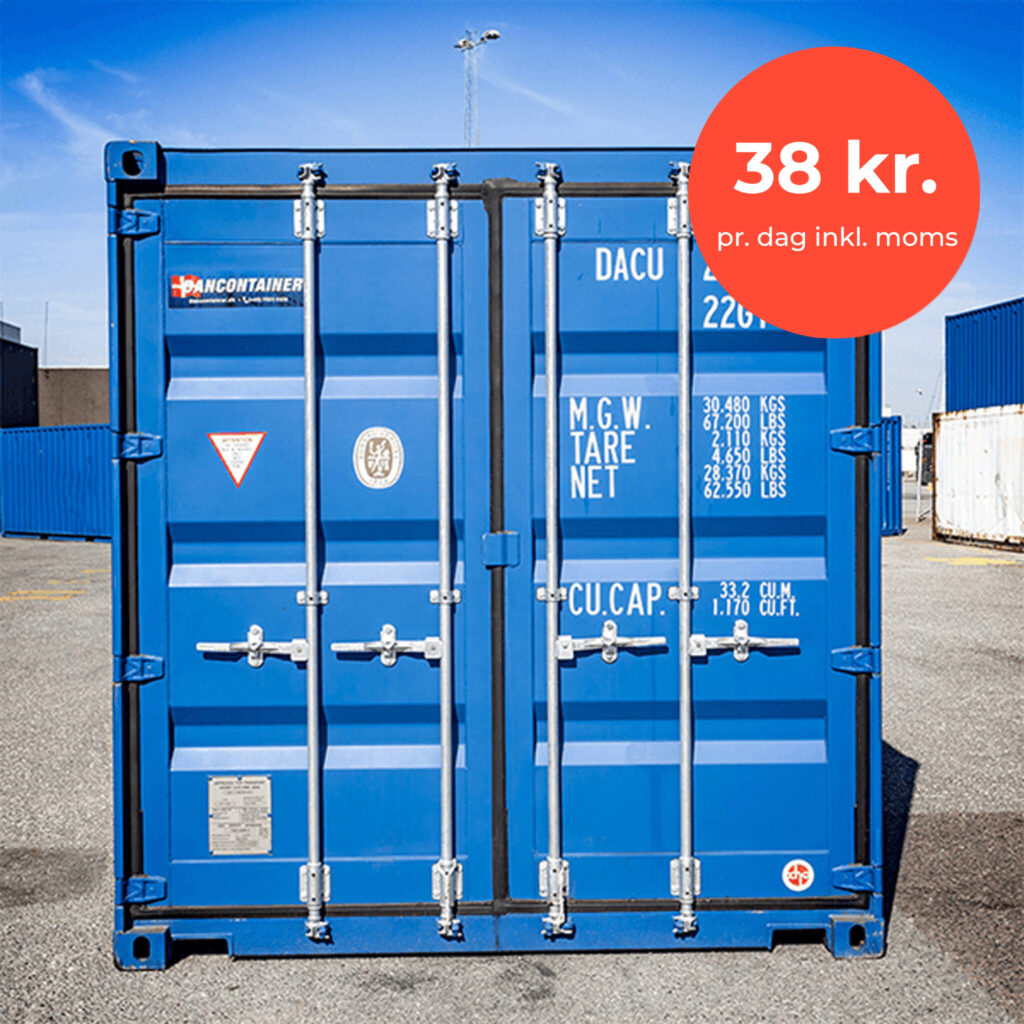 manuskript krans skrubbe Sikker opbevaring i beskyttede containere i København - hos Dancontainer - Opbevaring  KBH